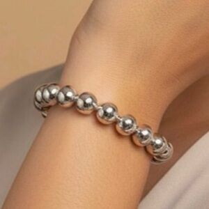 Plunder Design Silver Landon Beaded Bracelet